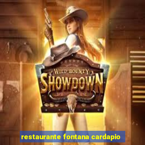 restaurante fontana cardapio